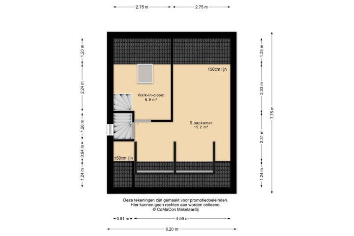 Plattegrond – van Hatzfeldtstraat 9, Meerlo