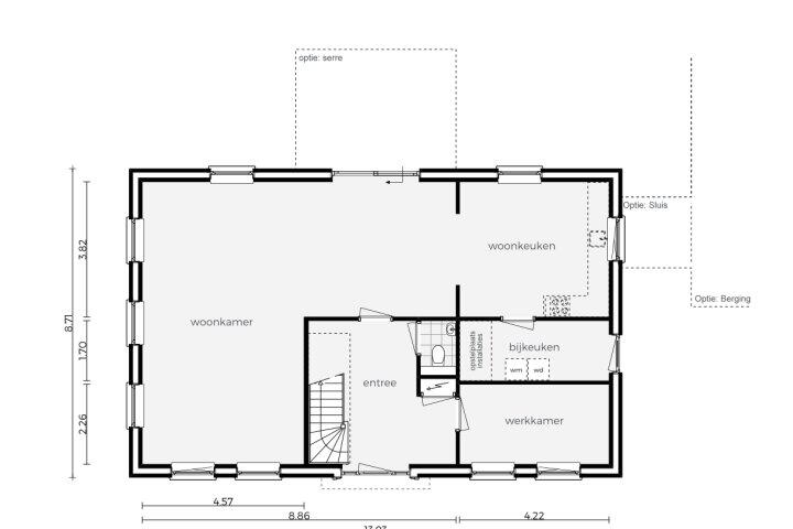 Plattegrond – Van Heemstraweg 14b 0 Ong, Deest