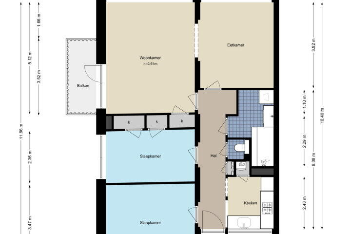 Plattegrond – Van Heuven Goedhartlaan 348, Amstelveen