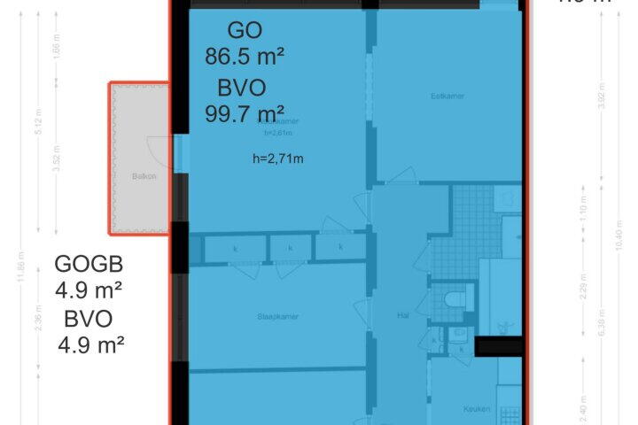 Plattegrond – Van Heuven Goedhartlaan 348, Amstelveen