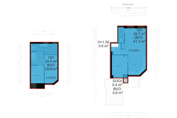 Plattegrond – Van Hogendorpstraat 166 H, Amsterdam