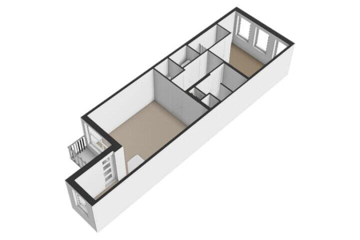 Plattegrond – Van Hogendorpstraat 56 2, Amsterdam