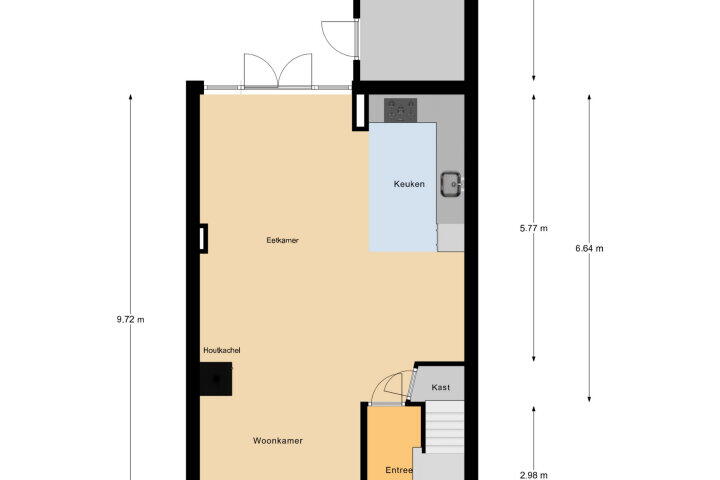 Plattegrond – Van Hogendorpweg 4, Vlissingen