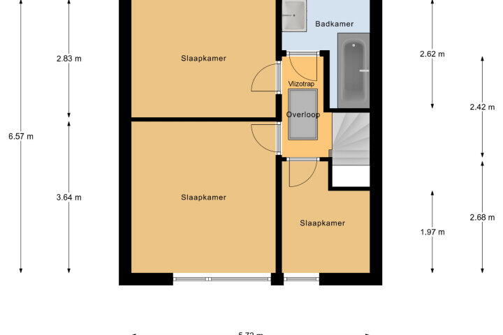 Plattegrond – Van Hogendorpweg 4, Vlissingen