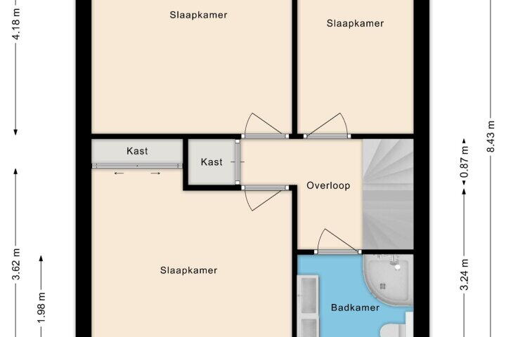 Plattegrond – van Houtenlaan 29, Beverwijk
