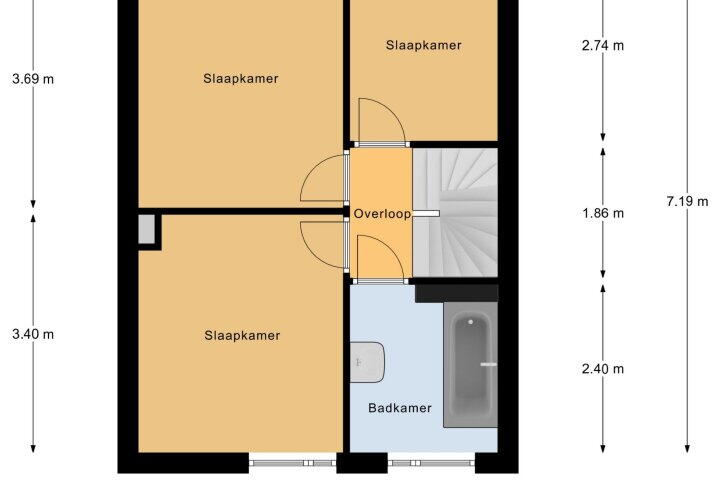 Plattegrond – van Hovedreef 13, Rucphen