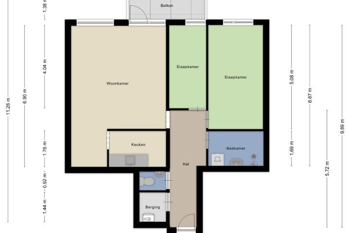 Plattegrond – Van Laerstraat 96, Venlo