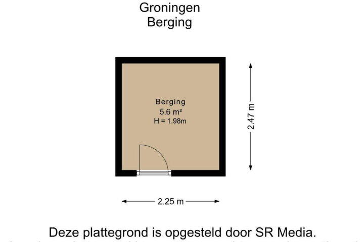 Plattegrond – Van Leeuwenhoekstraat 18, Groningen