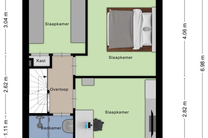 Plattegrond – Van Lenneplaan 11, Roosendaal