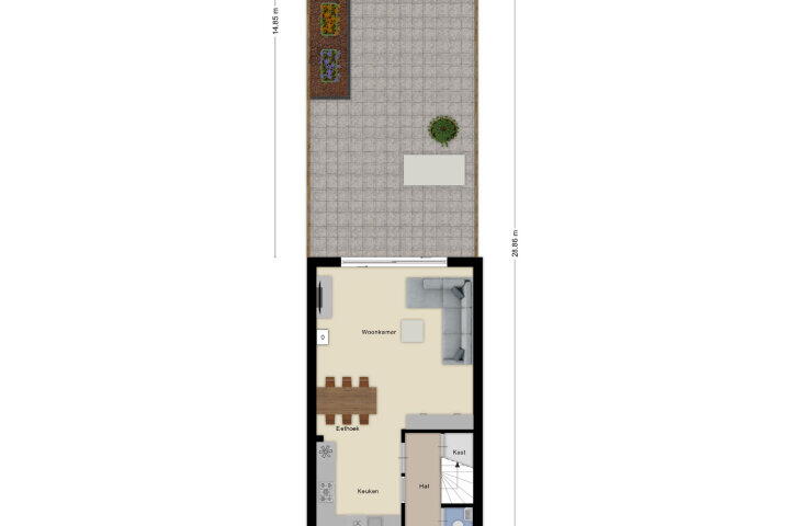 Plattegrond – Van Lenneplaan 60, Roosendaal