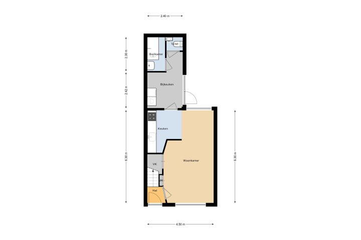 Plattegrond – Van Limburg Stirumstraat 45, Den Helder
