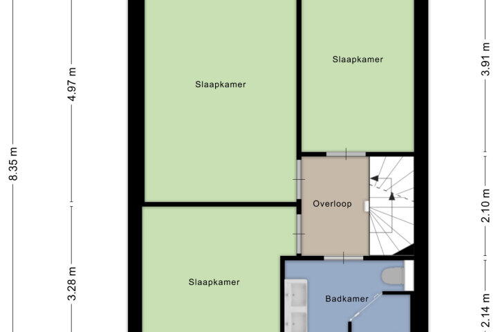 Plattegrond – van Loenenlaan 6, Beverwijk