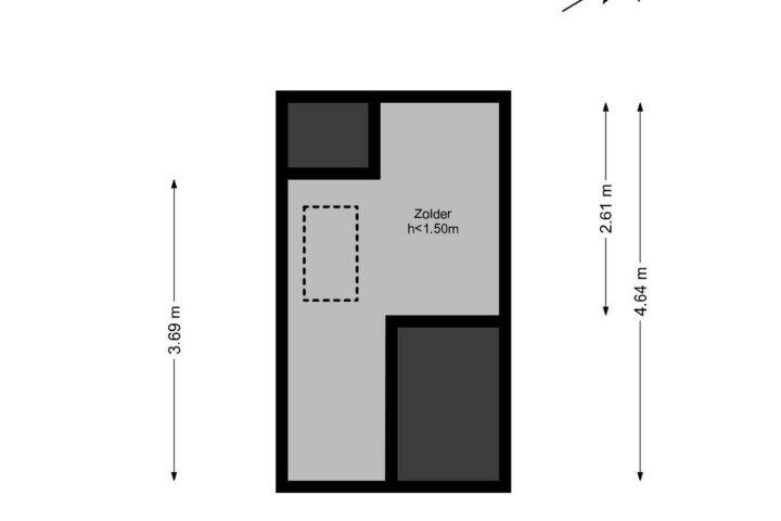 Plattegrond – Van Marumstraat 15, Haarlem