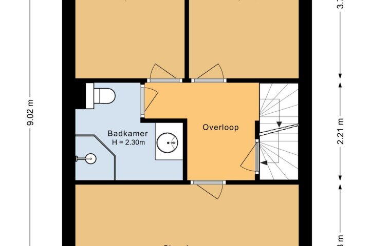 Plattegrond – van Mieroplaan 39, Heerhugowaard