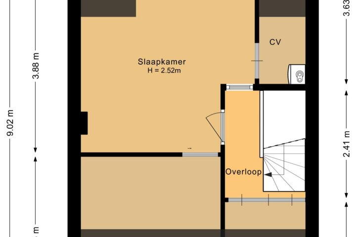 Plattegrond – van Mieroplaan 39, Heerhugowaard