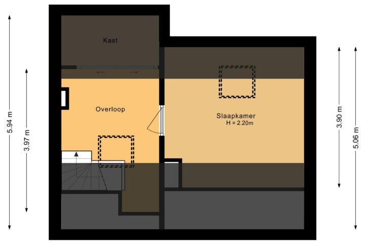 Plattegrond – van Necksingel 25, Heerhugowaard