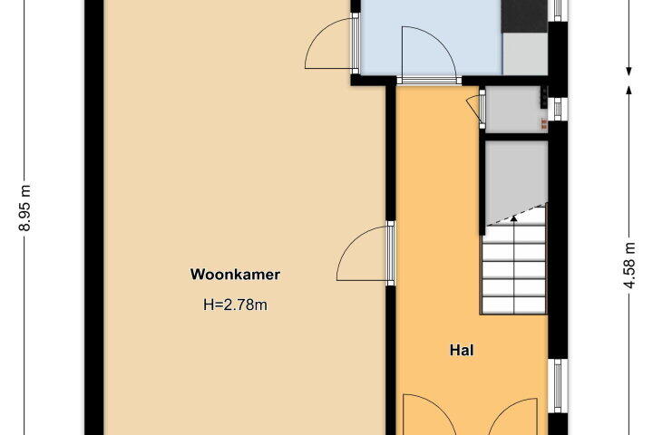 Plattegrond – Van Oldenbarneveltlaan 10, Hilversum