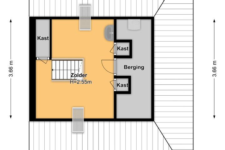 Plattegrond – Van Oldenbarneveltlaan 10, Hilversum