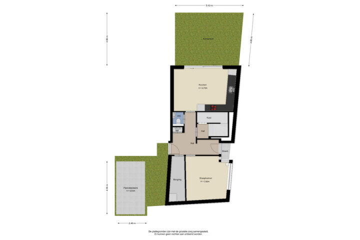 Plattegrond – Van Randwijcklaan 107 A, Amersfoort