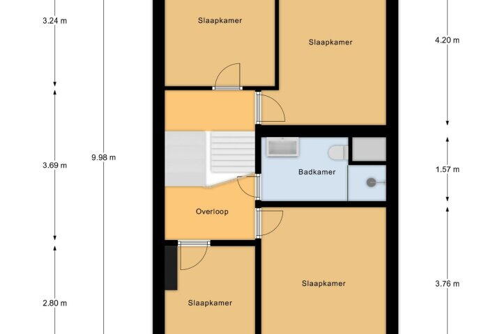 Plattegrond – Van Reenenstraat 4, Vlissingen