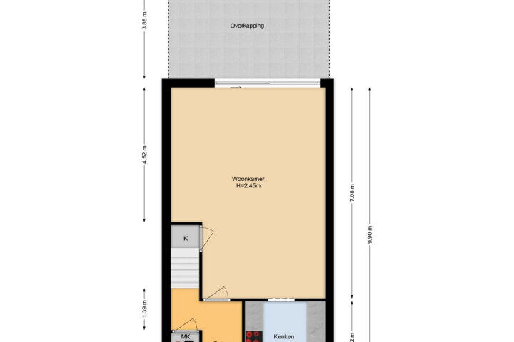 Plattegrond – Van Rijswijckschans 38, Zoetermeer