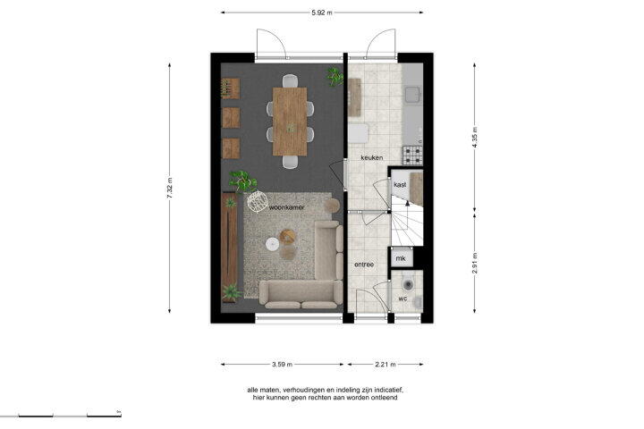 Plattegrond – Van Rooylaan 9, Etten-leur
