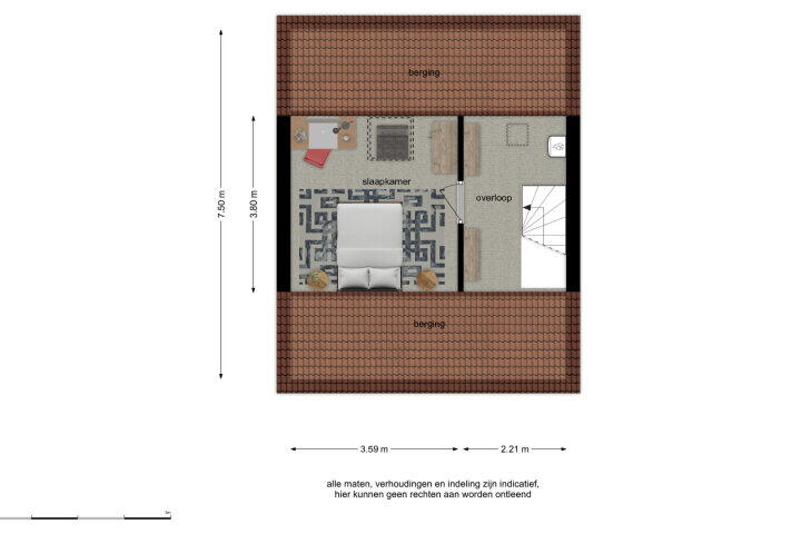 Plattegrond – Van Rooylaan 9, Etten-leur