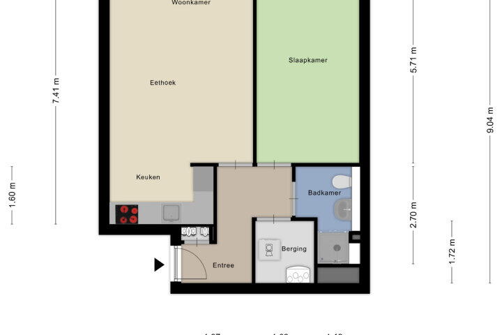 Plattegrond – van Slingelandtstraat 51 A, Breda