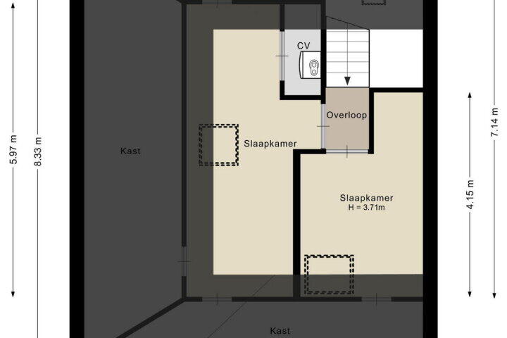 Plattegrond – Van Slootenstraat 6, Nijkerk