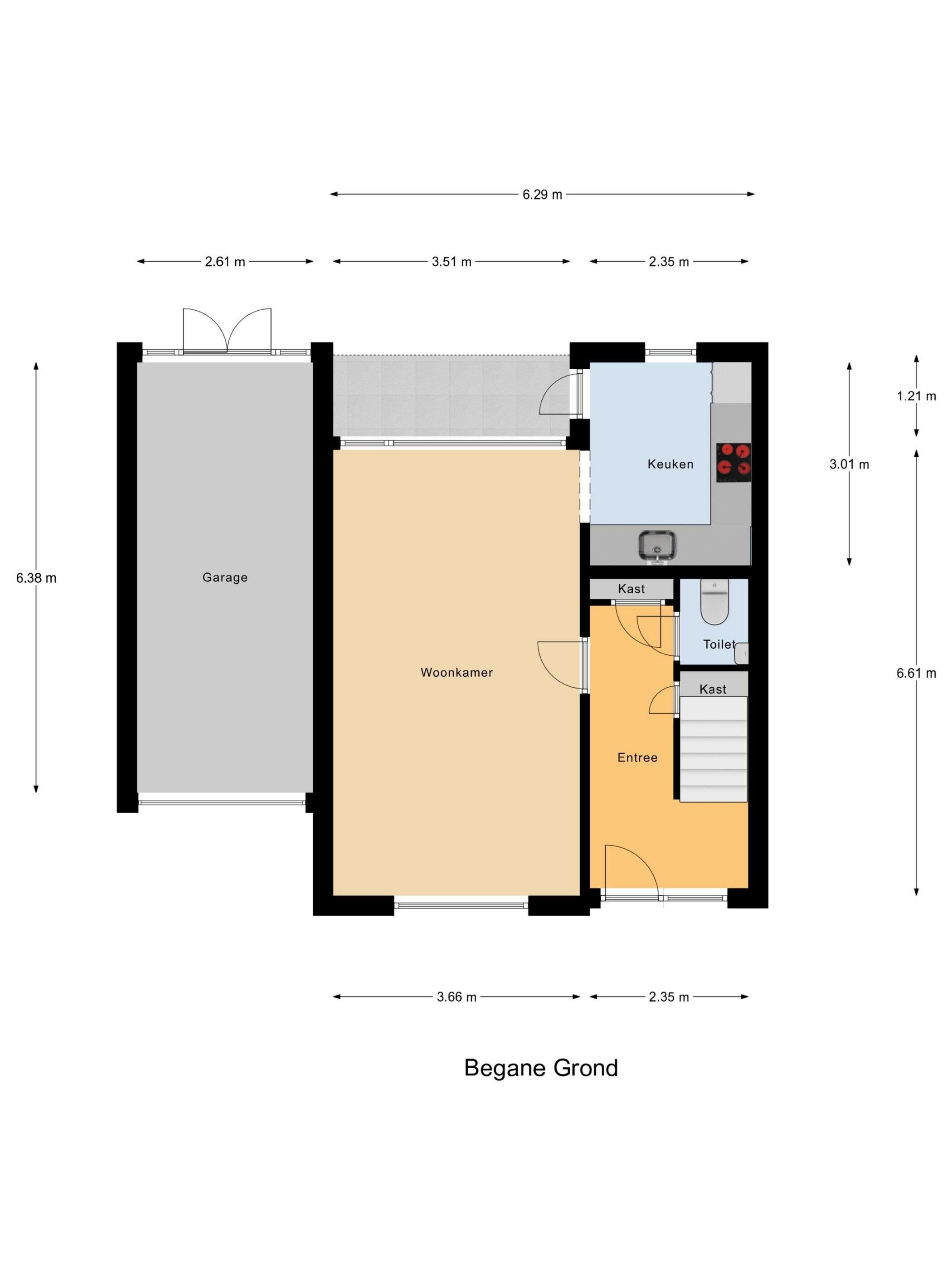 Plattegrond 1 - van Slotendreef 25, Rucphen