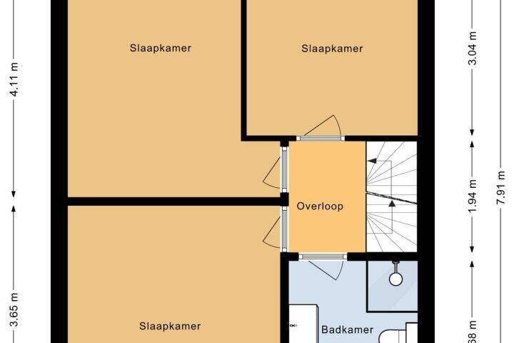Plattegrond – van Teylingenlaan 32, Heerhugowaard