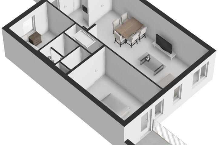 Plattegrond – Van Vegcheltstraat 9, Maasbree