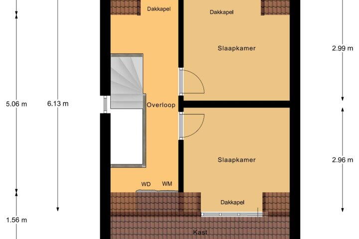 Plattegrond – van Voornestraat 14, Rucphen