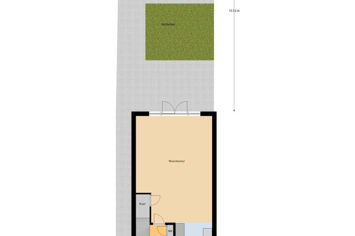 Plattegrond – van Voornestraat 14, Rucphen