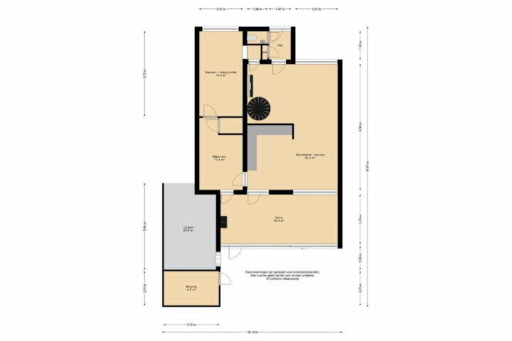 Plattegrond – Van Weedtstraat 6, Swolgen