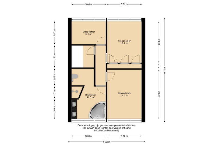 Plattegrond – Van Weedtstraat 6, Swolgen