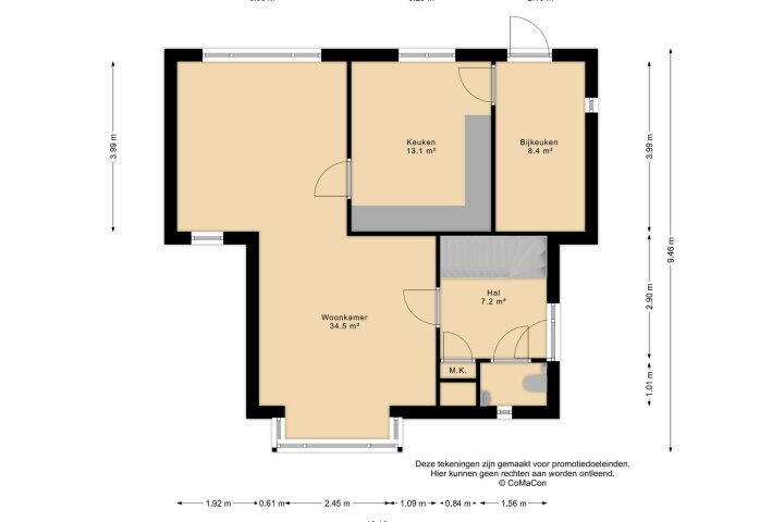 Plattegrond – van Wijlickshove 65, Lottum