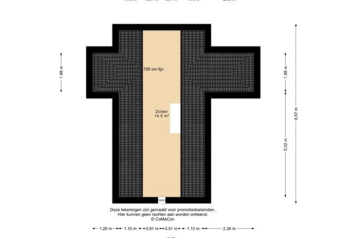 Plattegrond – van Wijlickshove 65, Lottum