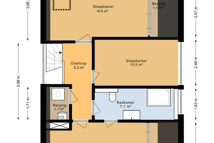 Plattegrond – Van Wijngaardenstraat 55, Zoetermeer