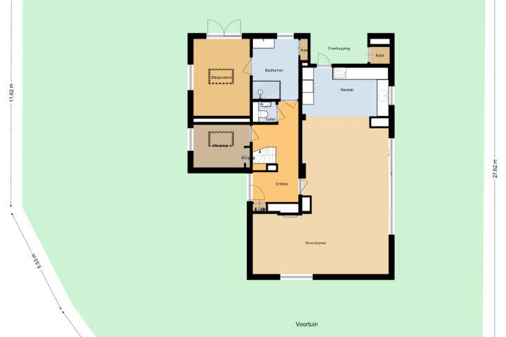 Plattegrond – Van Wijngaardenstraat 55, Zoetermeer