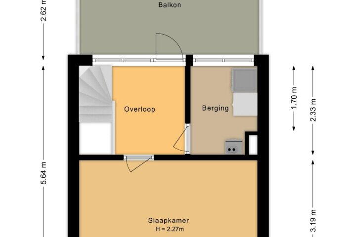 Plattegrond – Vecht 34, Lelystad