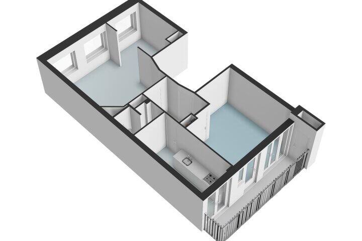 Plattegrond – Vechtstraat 110 2, Amsterdam