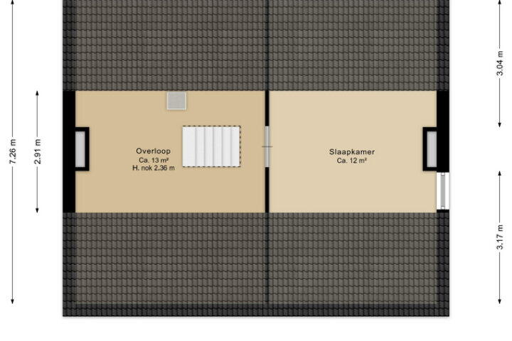 Plattegrond – Vechtstraat 15, Assen