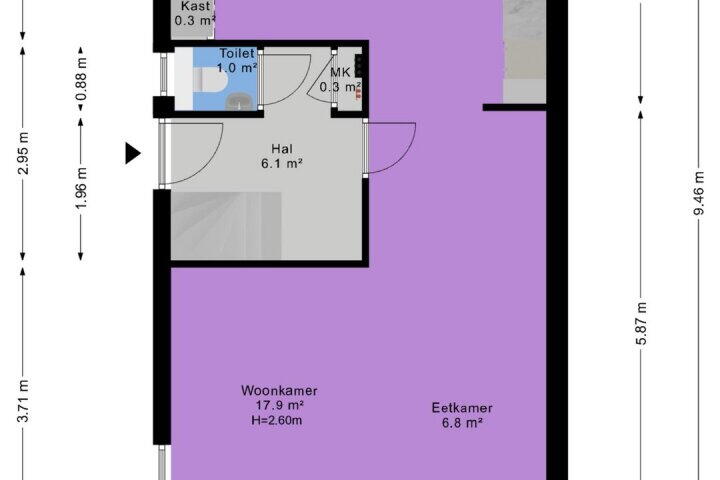 Plattegrond – Veenbes 41, Ter Apel