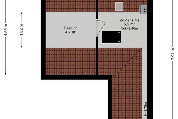 Plattegrond – Veenbes 41, Ter Apel