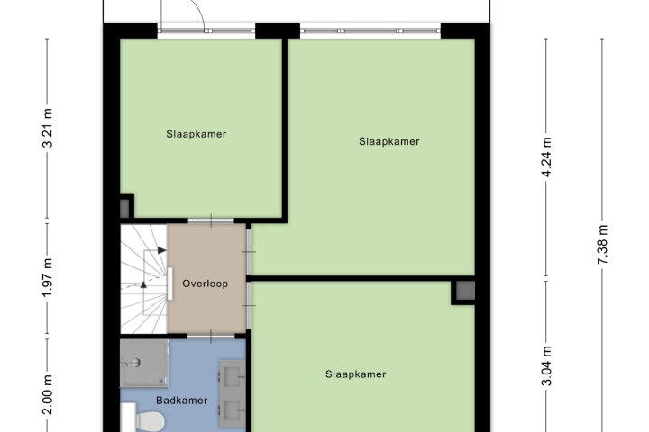 Plattegrond – Veenhof 1503, Wijchen