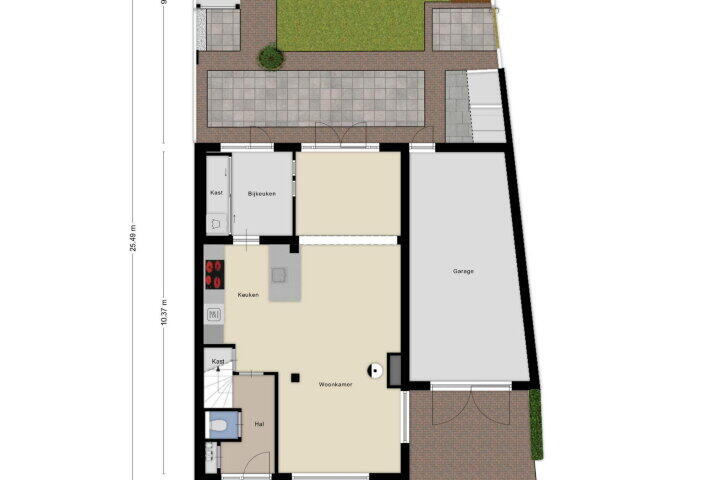 Plattegrond – Veenhof 1503, Wijchen