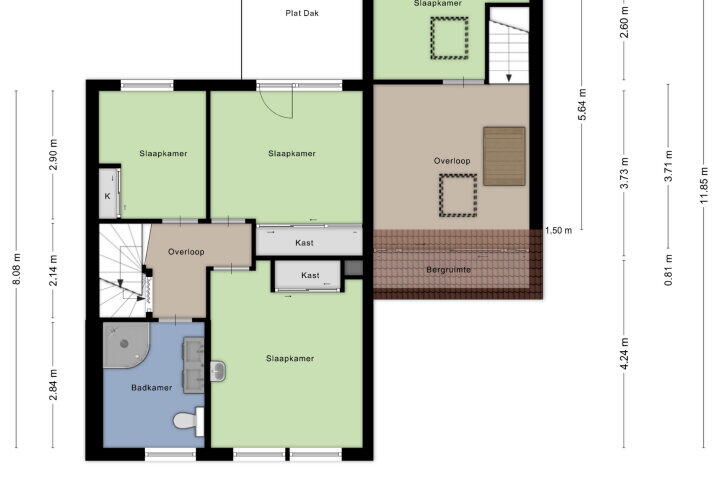 Plattegrond – Veenhof 1606, Wijchen