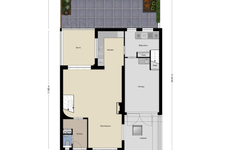 Plattegrond – Veenhof 1606, Wijchen
