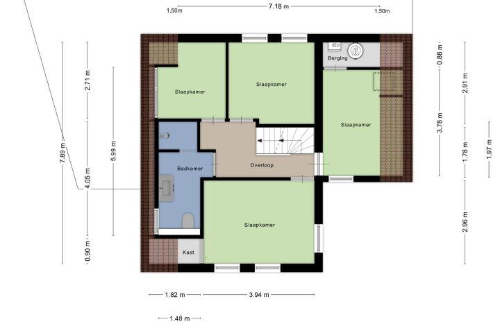 Plattegrond – Veenhof 2214, Wijchen